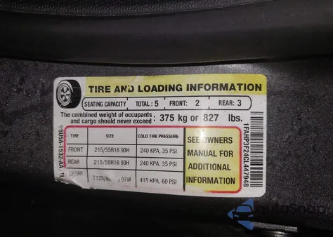 2012 Ford Focus Se из США, поврежденный, VIN 1FAHP3F24CL447948